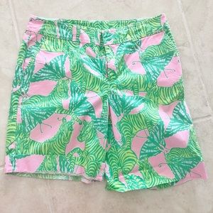 Lilly Pulitzer Pink and Green Bermuda Shorts 4